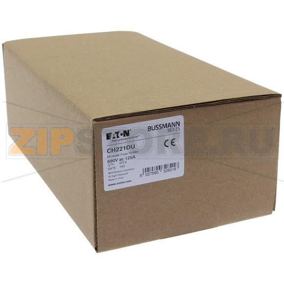 Держатель предохранителя, 125 A, AC 690 В, 22x58 мм, 1P, IEC UL Eaton 1P 22x58 Fuse Holder 