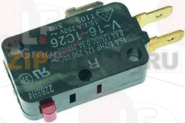 МИКРОВЫКЛЮЧАТЕЛЬ 16 A 250 В С ПЛОСКИМИ КОНТАКТАМИ 4,8 ММ 