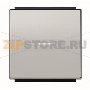 Клавиша для одноклавишных выключателей/переключателей/кнопок с линзой подсветки, серебристый алюминий ABB 2CLA850130A1301 