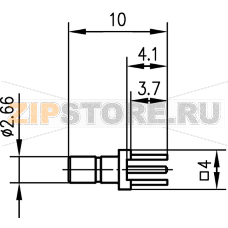 Разъем SSMB, 50 Ом, 1 шт Telegärtner J01190A0031 