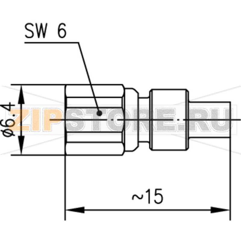 Разъем SMC, 50 Ом, 1 шт Telegärtner J01171A0041 