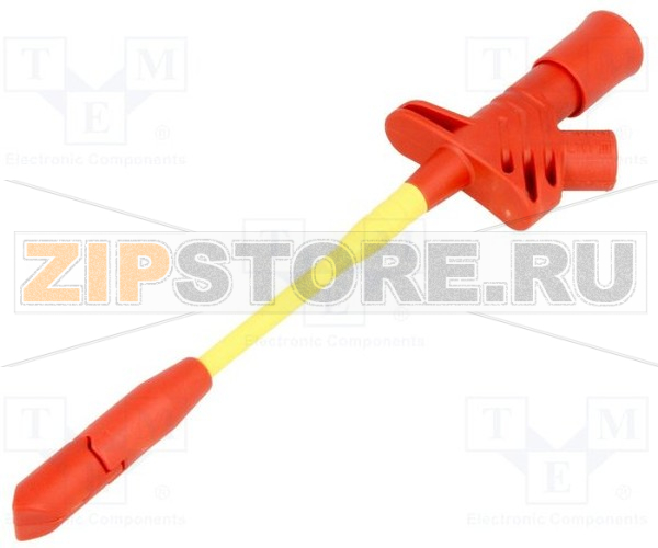 Зажим 4.2 мм, 10 А, 60 В/DC, красный Hirschmann KLEPS 2700 RT 