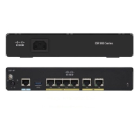 Маршрутизатор 150 Мбит/с, WAN 1xGE, 1xVADSL (Annex М), LAN 4xGE Cisco C927-4PM