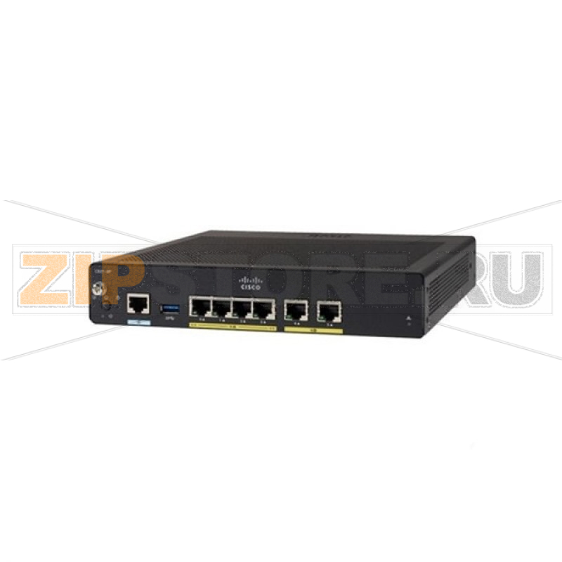 Маршрутизатор 150 Мбит/с, WAN 1xGE, 1xVADSL (Annex М), LAN 4xGE Cisco C927-4PM 