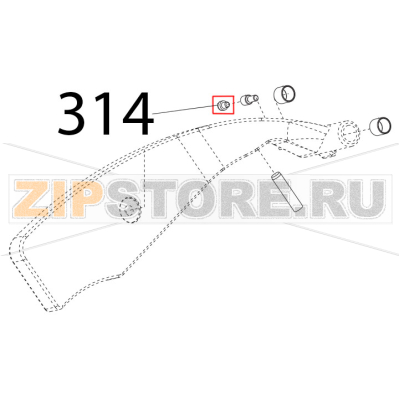 Funghetto braccio p. merce D8, HT6 Sirman Palladio 300 Funghetto braccio p. merce D8, HT6 Sirman Palladio 300Запчасть на деталировке под номером: 314