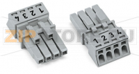 Разъем; 4-пол.; Код. B; 1,50 mm; серые Wago 890-244/062-000