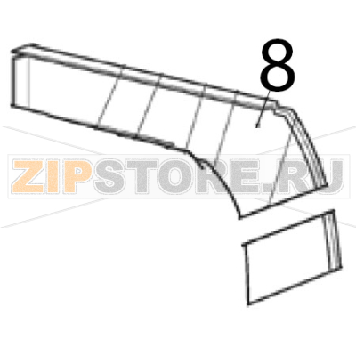 Pannello DX Scotsman AF 206 Pannello DX Scotsman AF 206Запчасть на деталировке под номером: 8