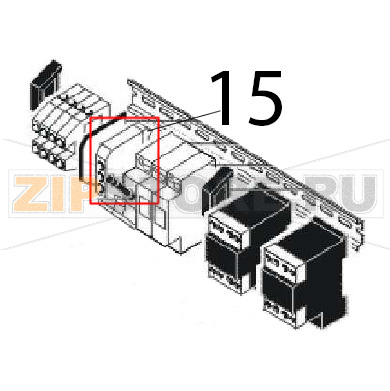 Ground terminal Angelo Po FM1221E1 Ground terminal Angelo Po FM1221E1Запчасть на деталировке под номером: 15