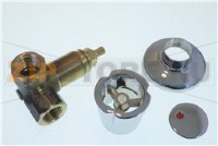 RUBINETTO AD INCASSO ROSSO 1/2 (OMEGA)