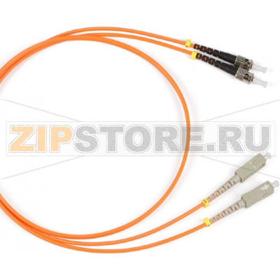 патч-корд волоконно-оптический (шнур) MM 62.5/125, ST-SC, 2.0 мм, duplex, LSZH, 3 м 