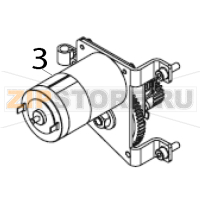 Kit ribbon take-up DC motor LH Zebra 110PAX4
