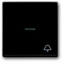 Клавиша выключателя/переключателя/кнопки с символом "Звонок", антрацитовая ABB 975.91