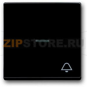 Клавиша выключателя/переключателя/кнопки с символом &quot;Звонок&quot;, антрацитовая ABB 975.91 