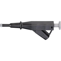 Зажим 4 мм, тип: крючок, CAT IV, черный, 1 шт Stäubli VARIOGRIP-5