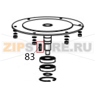 Flat key Hurakan HKN-20SN2V Flat key Hurakan HKN-20SN2VЗапчасть на деталировке под номером: 83