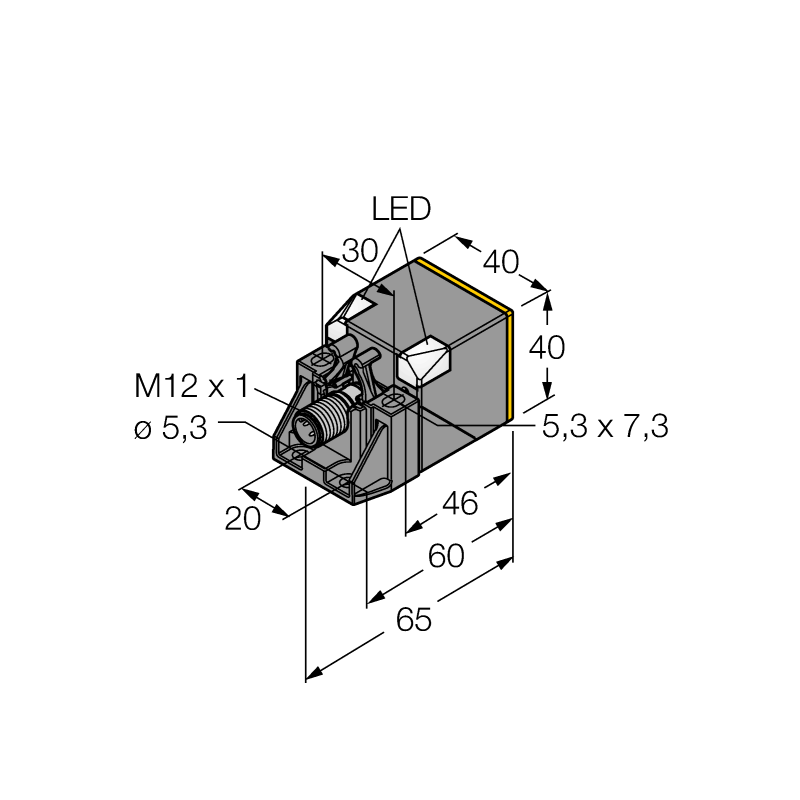 Датчик индуктивный Turck NI40UE-QV40-VP6X2-H1141 