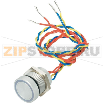 Пьезокнопка 24 В, 0.2 А, 1 x выкл/вкл, без фиксации, IP69K, 1 шт APEM PBARZAFB000G2A 