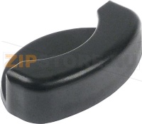 MANIGLIA NERA PANNELLO LATERALE 96x64 mm