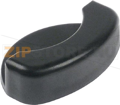 MANIGLIA NERA PANNELLO LATERALE 96x64 mm 