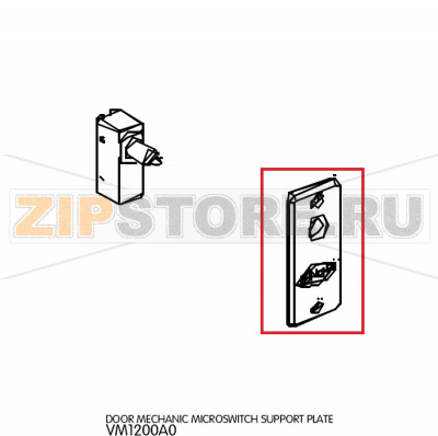 Door mechanic microswitch support plate Unox XVC 105 Door mechanic microswitch support plate Unox XVC 105Запчасть на деталировке под номером: 60Название запчасти на английском языке: Door mechanic microswitch support plate Unox XVC 105