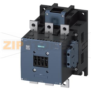 КОНТАКТОР 160КВТ/400V/AC-3, AC/DC-НОМИНАЛЬНОЕ ПИТАЮЩЕЕ НАПРЯЖЕНИЕ УПРАВЛЕНИЯ UC 500-550V БЛОК-КОНТАКТЫ 2НО+2НЗ 3-Х ПОЛЮСНЫЙ, ТИПОРАЗМЕР S10 ШИННОЕ ПРИСОЕДИНЕНИЕ ПРИВОД: ОБЫЧНЫЙ Siemens 3RT1066-6AS36 