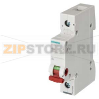 ВЫКЛЮЧАТЕЛЬ НАГРУЗКИ 63A 1-ПОЛ. КРАСНАЯ РУЧКА Siemens 5TL1163-1