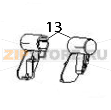 Cover hinge, right and left Zebra ZD430 Cover hinge, right and left Zebra ZD430Запчасть на деталировке под номером: 13
