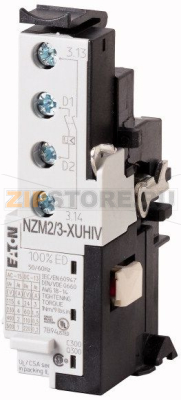 Расцепитель минимального напряжения, 24В AC, + 2НО доп. контакта Eaton NZM2/3-XUHIV24AC 