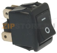 SWITCH 2-POLE BLACK 16A 250V