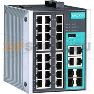 Коммутатор MOXA EDS-528E-4GTXSFP-HV-T 