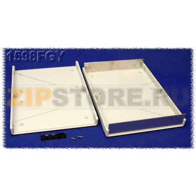 Корпус 250x160x40 мм, материал: пластик, серый, 1 шт Hammond 1598FGY 