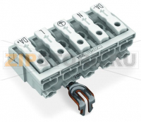 Lighting connector; push-button, external; with snap-in ground contact; 5-pole; Lighting side: for solid conductors; Inst. side: for all conductor types; max. 2.5 mm; Surrounding air temperature: max 85°C (T85); 2,50 mm; white Wago 294-4275