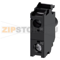 МОДУЛЬ ПОДСВЕТКИ С ИНТЕГРИРОВАННЫМ СВЕТОДИОДОМ, 24-240В AC/DC, ЗЕЛЁНЫЙ СВЕТ, ВИНТОВЫЕ КЛЕММЫ, ДЛЯ МОНТАЖА НА ДЕРЖАТЕЛЕ АКТУАТОРА Siemens 3SU1401-1BH40-1AA0