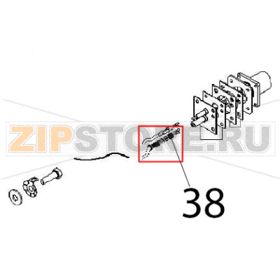 Ignition cable 350 mm Angelo Po FC1011G Ignition cable 350 mm Angelo Po FC1011GЗапчасть на деталировке под номером: 38