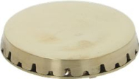 BURNER CAP BRASS ASSY POLISHED
