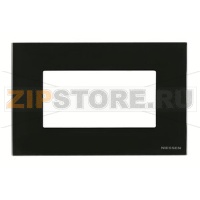 Рамка на 4 модуля, стекло чёрное ABB 2CLA247400N3101