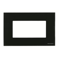 Рамка на 4 модуля, стекло чёрное ABB 2CLA247400N3101