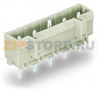 MCS MIDI Вилка THT; 1.2 x 1.2 mm solder pin; прямые; 100% защита от неправильного подсоединения; Шаг контактов 7,5 мм; 6-пол.; светло-серые Wago 721-266/001-000