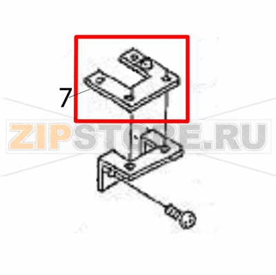 Guide bracket Sato HR224 TT Guide bracket Sato HR224 TTЗапчасть на деталировке под номером: 7Название запчасти на английском языке: Guide bracket Sato HR224 TT.