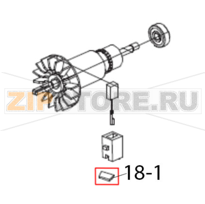 Крышка корпуса щетки Hurakan HKN-MP160 Combi Крышка корпуса щетки Hurakan HKN-MP160 CombiЗапчасть на деталировке под номером: 18-1