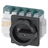 SENTRON, 3LD ВЫКЛЮЧАТЕЛЬ-РАЗЪЕДИНИТЕЛЬ, 4-ПОЛ., Iu:125 A, ПРИ at AC-23 A  400 V: 45 kW, ФРОНТ. УСТАНОВКА, 1НЗ, 1НО, ПОВОРОТНЫЙ ПРИВОД ЧЕРНЫЙ, 4-ОТВЕРСТИЯ УСТАНОВКИ Siemens 3LD2804-1TD51