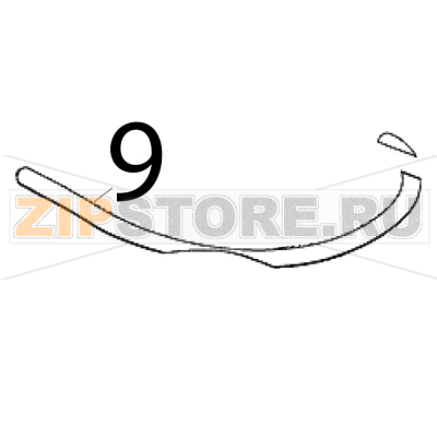 Tubo in plastica-per metro Scotsman B 40 Tubo in plastica-per metro Scotsman B 40Запчасть на деталировке под номером: 9