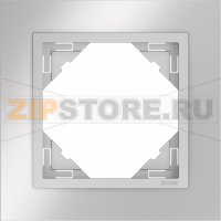 TECO Frame - 1 gang LOGUS, METALLO / inox / alu