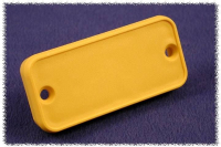 Пластина торцевая 8x78x27 мм, материал: акрилонитрил, желтая, 2 шт Hammond 1455JPLY