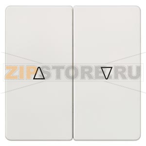 DELTA I-SYSTEM ТИТАНОВО-БЕЛЫЙ ВЫКЛЮЧАТЕЛЬ ЖАЛЮЗИ 2 КЛАВИШИ С СИМВОЛОМ &quot;ВВЕРХ/ВНИЗ&quot; 55X55MM Siemens 5TG6214 