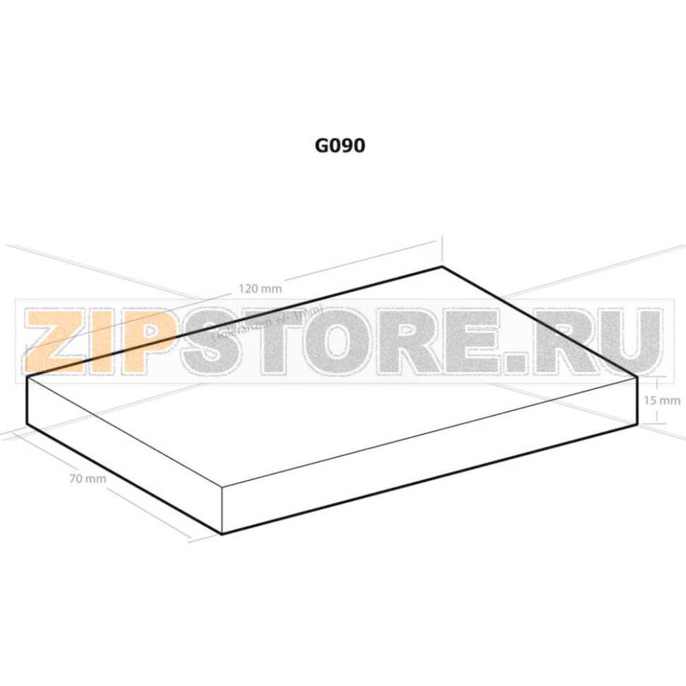 Корпус 120x70x15 мм, пластиковый, черный, 1 шт Kemo G090 