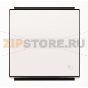 Клавиша для одноклавишных выключателей/переключателей/кнопок с символом &quot;Звонок&quot;, альпийский белый ABB 2CLA850400A1101 