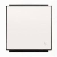 Клавиша для одноклавишных выключателей/переключателей/кнопок с символом "Звонок", альпийский белый ABB 2CLA850400A1101