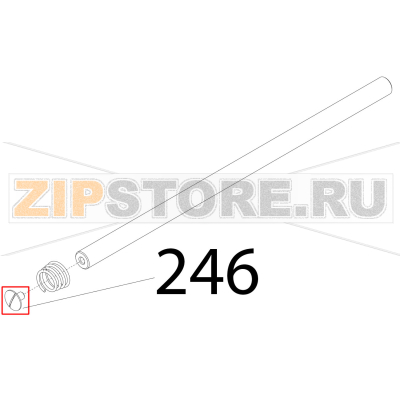 Vite barra tonda Sirman Mirra 300 Y09 Vite barra tonda Sirman Mirra 300 Y09Запчасть на деталировке под номером: 246