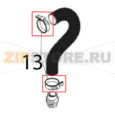 Hose clamp Angelo Po 0G1CP1G Hose clamp Angelo Po 0G1CP1GЗапчасть на деталировке под номером: 13